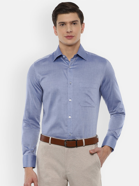 

Louis Philippe Men Blue Formal Shirt