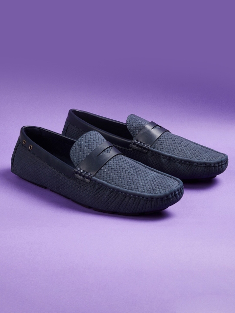 

CODE by Lifestyle Men Navy Blue Textured Loafers