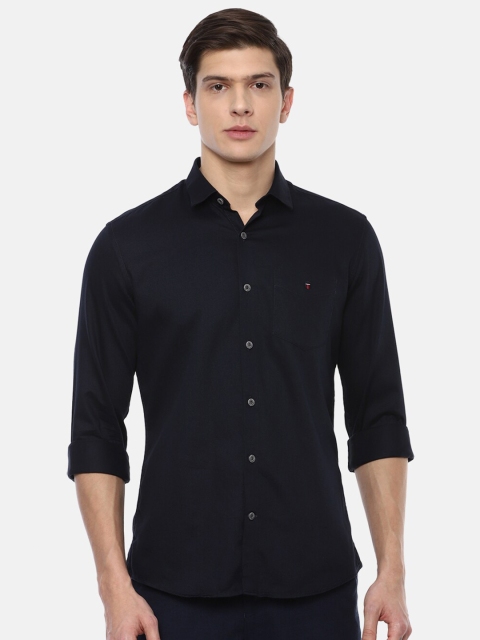 

Louis Philippe Sport Men Navy Blue Slim Fit Pure Cotton Casual Shirt