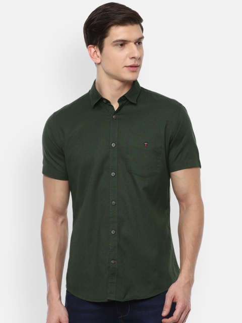 

Louis Philippe Sport Men Green Slim Fit Casual Shirt