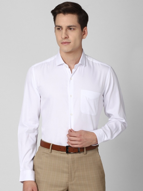 

Peter England Men White Solid Formal Shirt