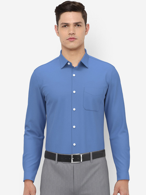 

Peter England Elite Men Blue Slim Fit Formal Shirt