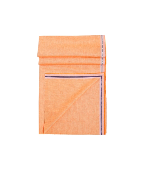 

CAVALLO by Linen Club Men Orange Solid Shirt Fabric