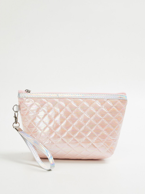 

Ginger by Lifestyle Women Pink Quilted Toiletry Kit