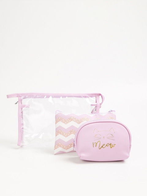 

Ginger by Lifestyle Women Lavender Solid Toiletry Kit