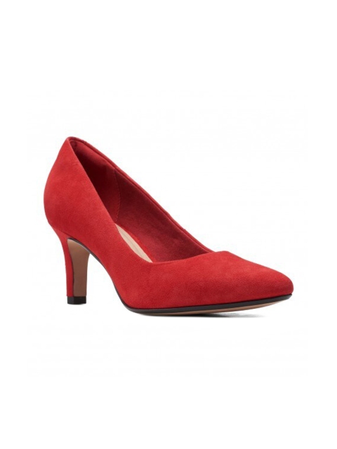 

Clarks Red Suede Pumps