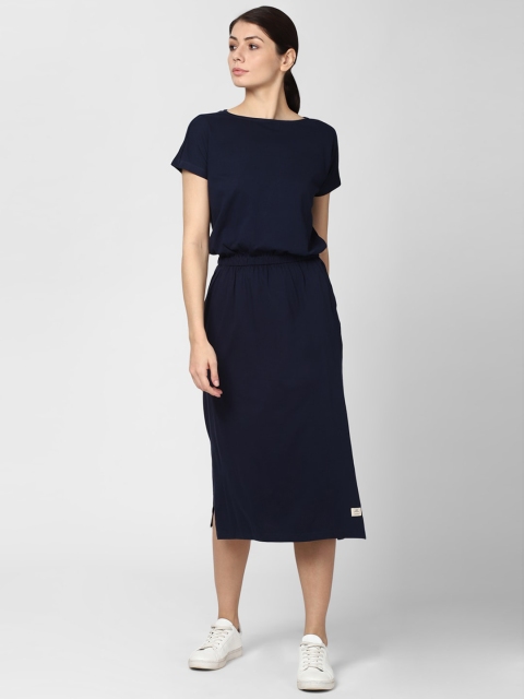 

Van Heusen Woman Navy Blue Sheath Midi Dress