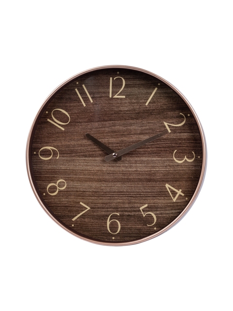 

MARKET99 Brown Analogue Contemporary Wall Clock