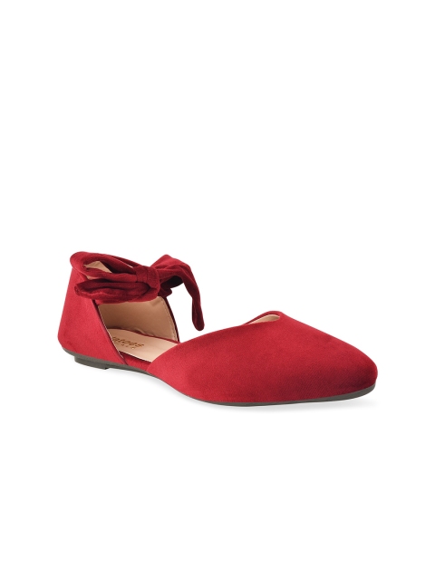 

Stelatoes Women Maroon Colourblocked Ballerinas Flats
