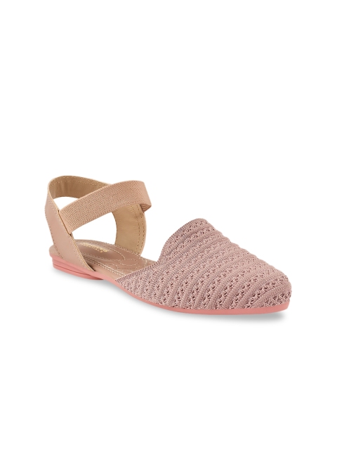 

Stelatoes Women Pink Ballerinas with Laser Cuts Flats