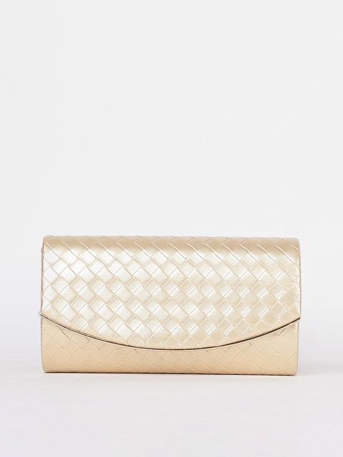 

CODE by Lifestyle Gold-Toned Structured Sling Bag with Quilted