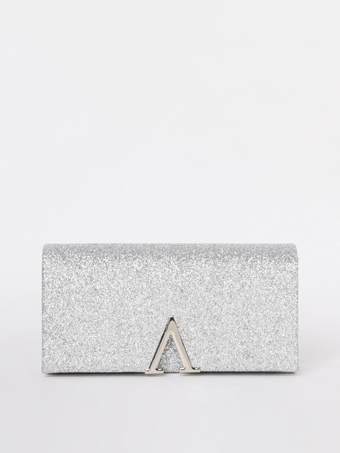 

CODE by Lifestyle Silver-Toned Embellished Synthetic Clutches
