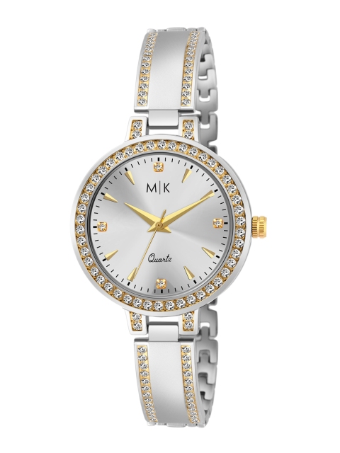 

MORRIS KLEIN Women Silver Embellished Dial & Stainless Steel Strap Watch MK-18-SILVER