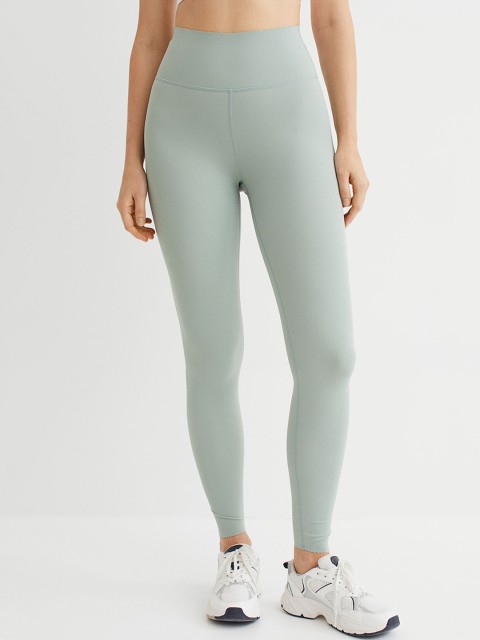 

H&M Women Green High Waist Shaping Tights