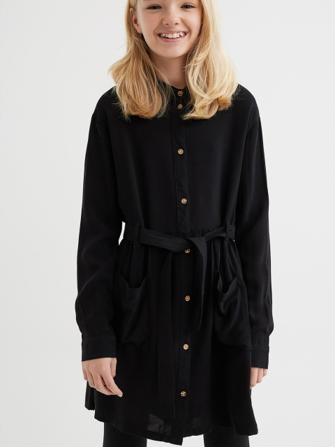

H&M Girls Black Shirt Dress
