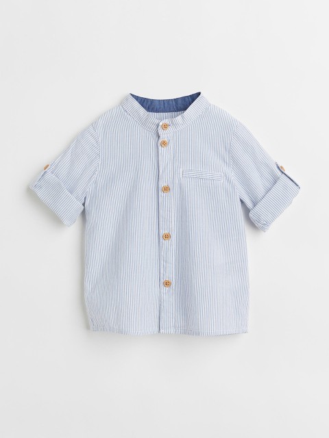 

H&M Boys Blue Grandad Shirt