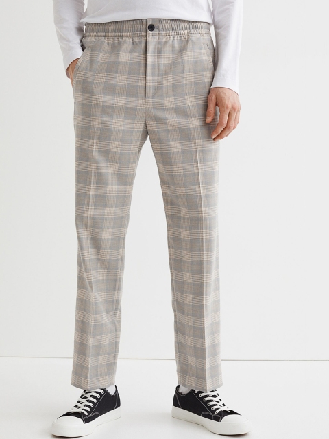 

H&M Men Beige Regular Fit Dressy joggers