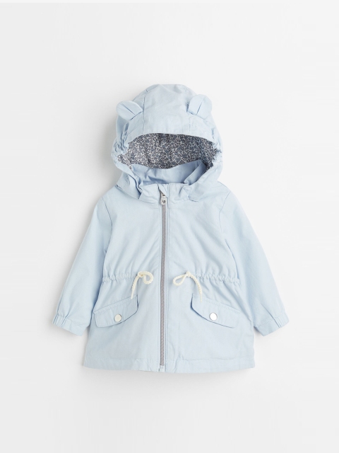 

H&M Girls Blue Twill parka