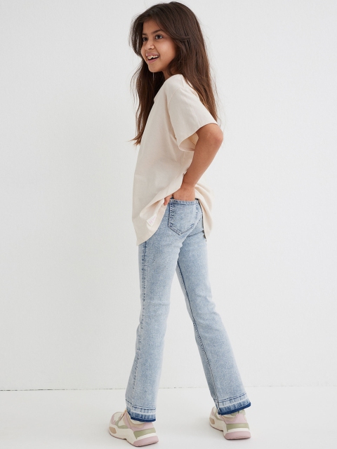 

H&M Girls Blue Comfort Stretch Flare Low Jeans