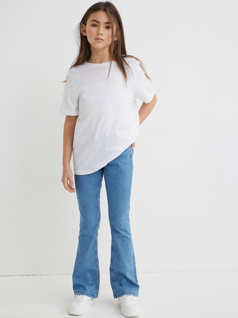 

H&M Girls Blue Comfort Stretch Flare Low Jeans