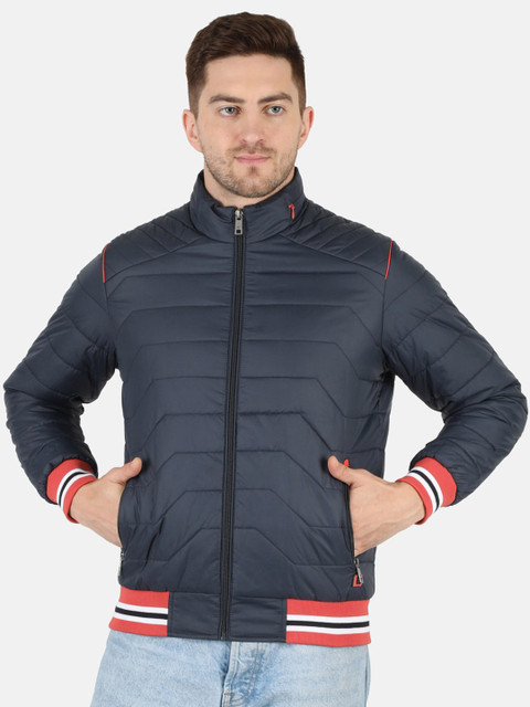 

Monte Carlo Men Navy Blue Lightweight Bomber Jacket