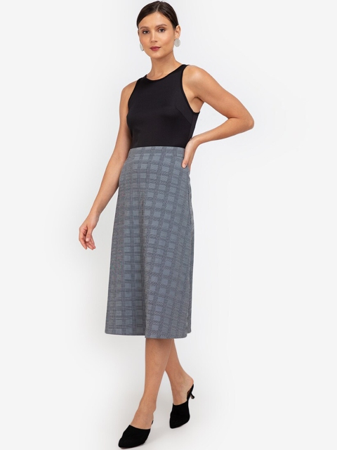 

ZALORA WORK Black & Grey A-Line Mini Dress