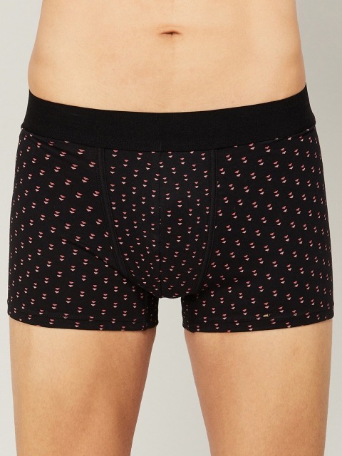 

Fame Forever by Lifestyle Men Black & Pink Printed Mid Rise Boxer Briefs
