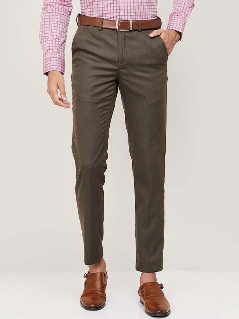 

CODE by Lifestyle Men Brown Regular Fit Trousers