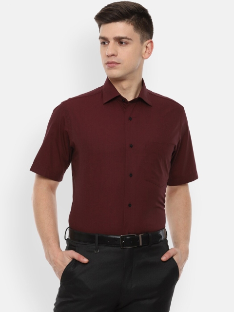

Van Heusen Men Maroon Formal Shirt