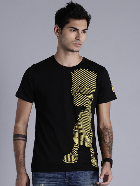 

The Simpsons Men Black Printed Round Neck T-shirt