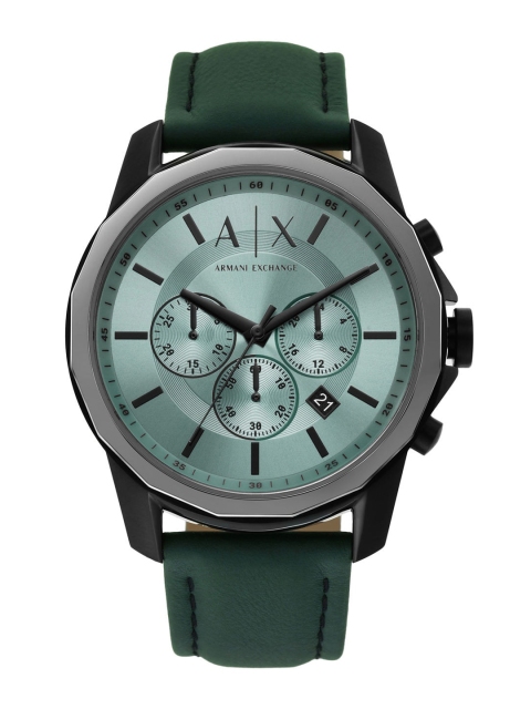 

Armani Exchange Men Green Dial Leather Straps Analogue Watch AX1725