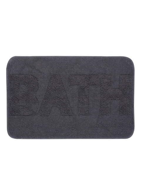

Saral Home Charcoal Grey Patterned Rectangular Bath Rug