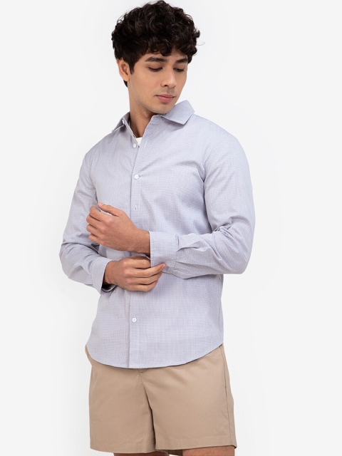 

ZALORA BASICS Men Blue Casual Shirt