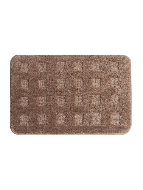 

Saral Home Beige Checked Rectangular Bath Rug