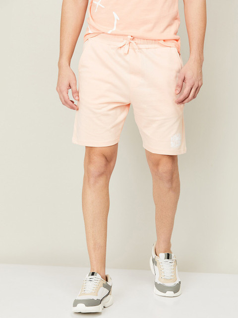 

SmileyWorld Men Coral V-Neck Extended Sleeves Pockets T-shirt
