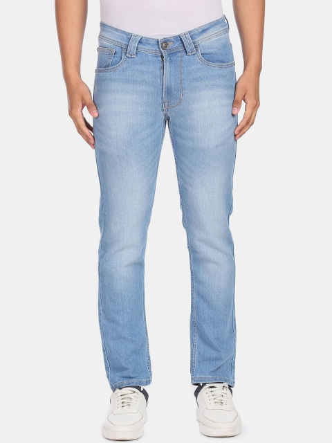 

Colt Men Blue Heavy Fade Mid Rise Regular Fit Jeans