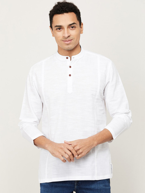 

Melange by Lifestyle Men White Thread Work Kurta