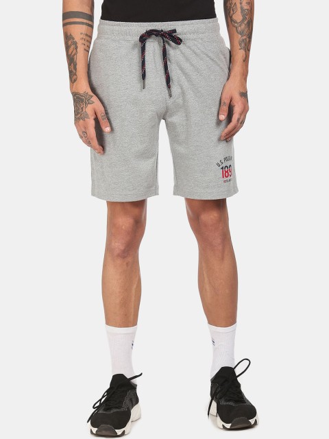 

U S Polo Assn Men Grey Sports Shorts