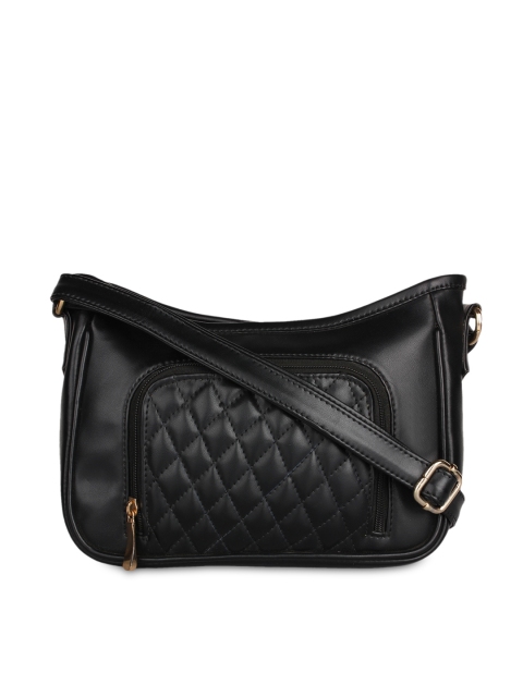 

Berrypeckers Black Self-Design Sling Bag