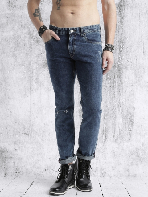 

Roadster Men Blue Slim Fit Low-Distress Jeans
