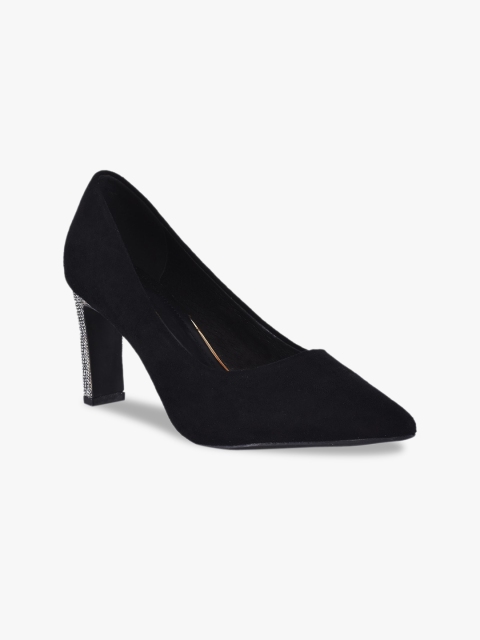 

BuckleUp Black Block Pumps Heel