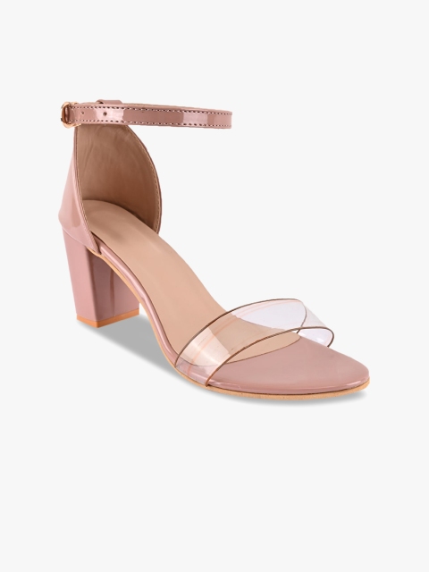 

BuckleUp Pink Block Heels