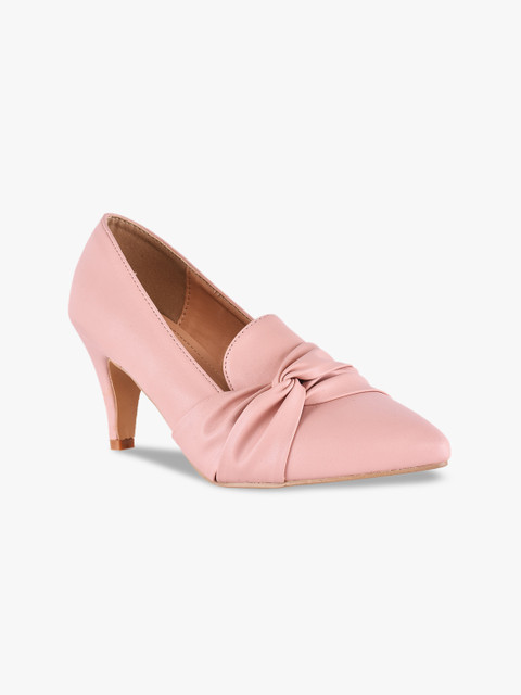 

BuckleUp Pink Pumps with Bow Heel