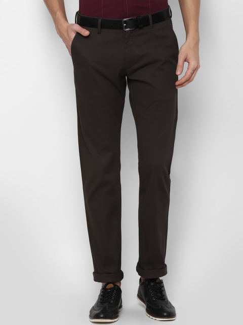 

Allen Solly Men Brown Solid Slim Fit Chinos