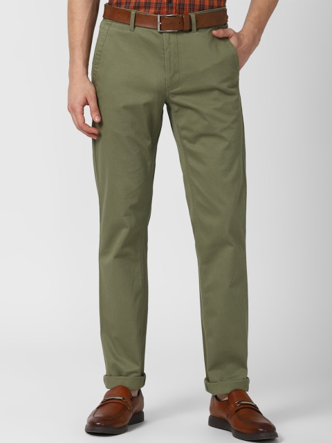 

Van Heusen Sport Men Olive Green Slim Fit Chinos Trousers