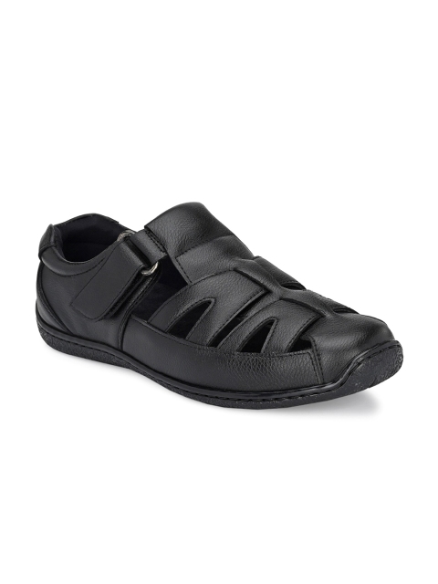

SOFTIO Men Black Shoe-Style Sandals