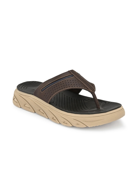 

SOFTIO Men Brown & Beige Comfort Sandals