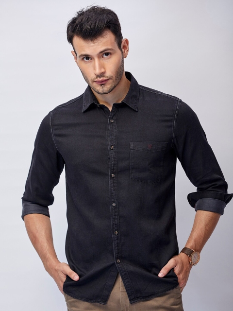 

J Hampstead Men Black Classic Slim Fit Formal Shirt