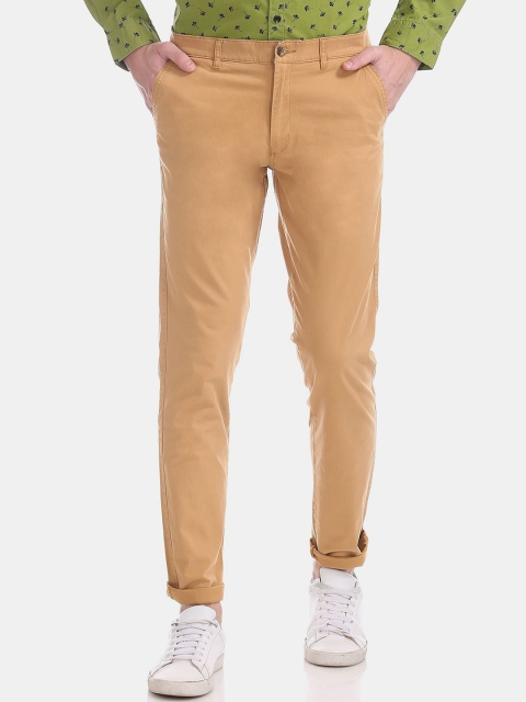 

Ruggers Men Khaki Slim Fit Trousers