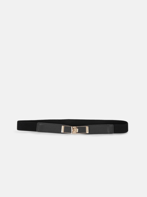 

Kazo Women Black PU Thin Buckle Belt